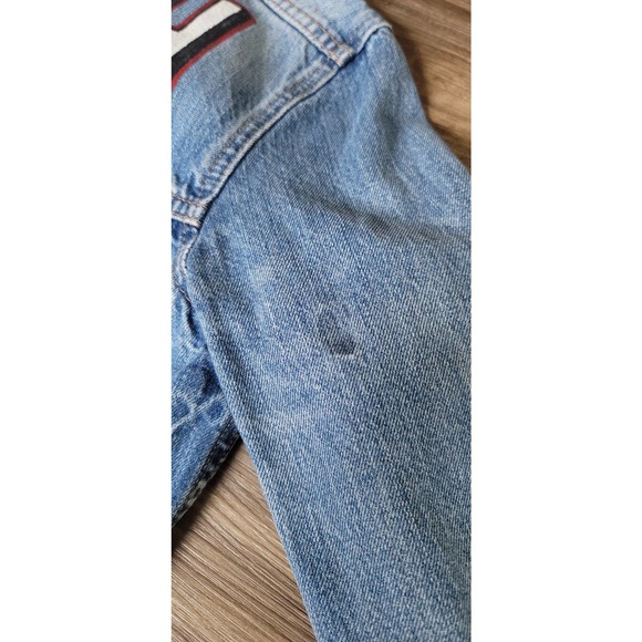 Levi's Custom Nipsey Hussle TMC Distressed Denim Trucker Jacket - Picture 10 of 10